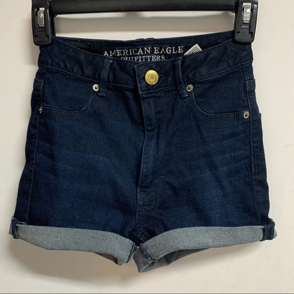 American Eagle Denim high-waisted shorts